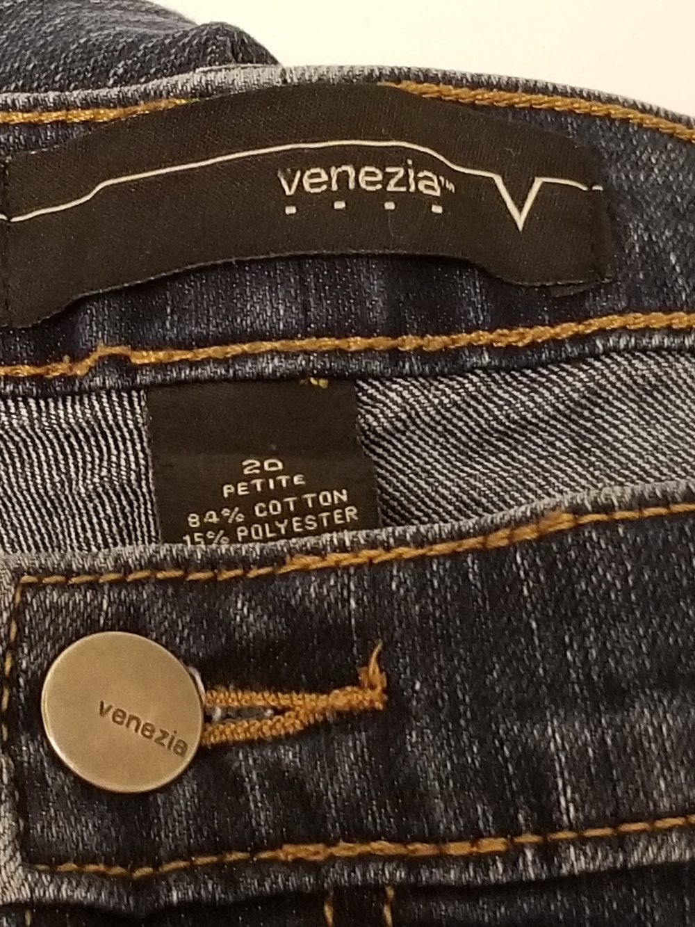 Venezia Women's Dark Blue Jeans - Petite 20
